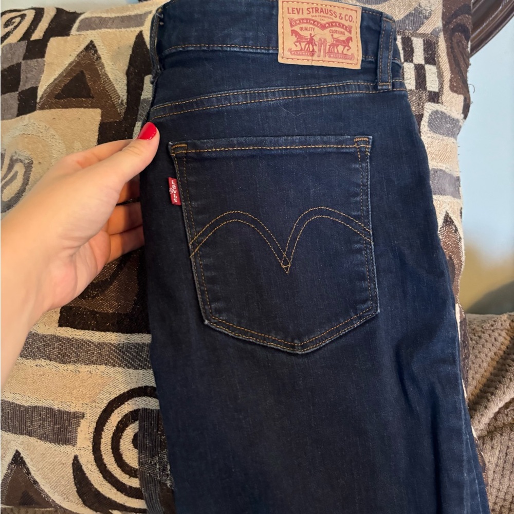 Levi's Women's Dark Blue Denim Jeans